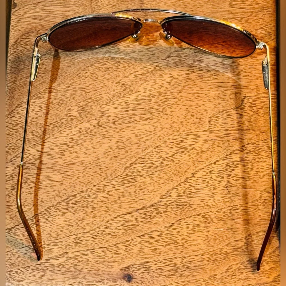 Kenneth Cole Reaction Men’s Sunglasses Amber Aviators Maverick Top Gun Y2K
